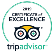 2019 Certificate of Excellence badge for TripAdvisor